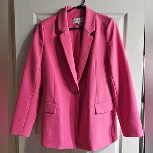The Drop Women's Pink Oversized Blazer